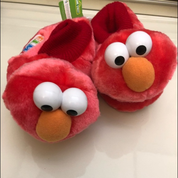 Sesame Street Other - Sesame Street Children’s Elmo Socktop Slippers NWT